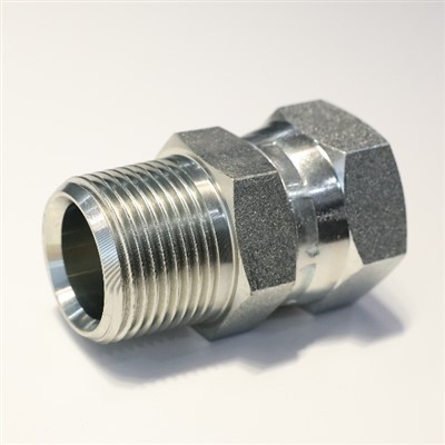 BSPT Male To BSP Swivel Female 60 Degree Cone Hydraulic Adaptor